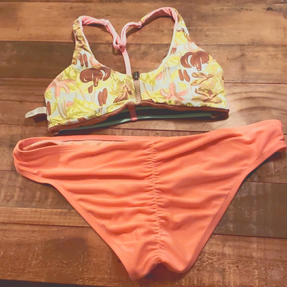 XHILARATION Cheeky Ruched  Bikini Bottom Size XL